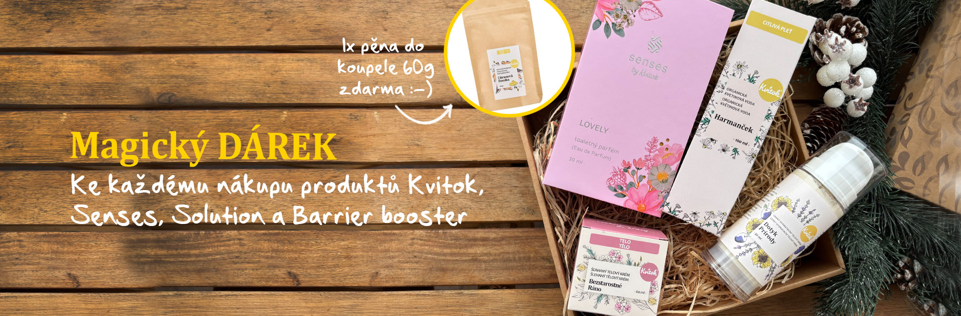 kvitok dárek magická pěna